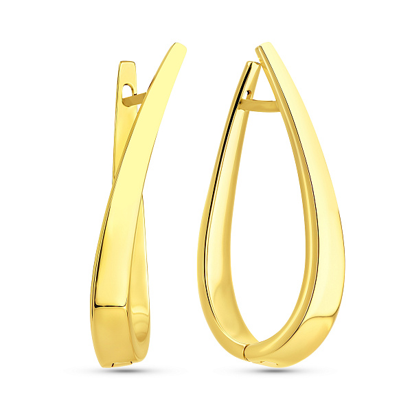 Серьги из желтого золота (арт. 105011ж) – изображение 1