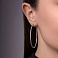 Серьги-кольца из белого золота (арт. 122001/50б) – изображение 2