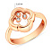 Кольцо из красного золота с фианитами (арт. 155087) – изображение 4