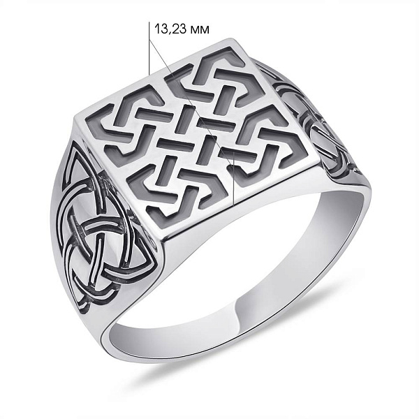 Печатка из серебра с орнаментом (арт. 7906/1713) – изображение 2