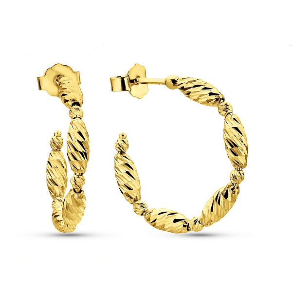 Сережки-пусети Francelli з жовтого золота (арт. 1091672ж) – зображення 1