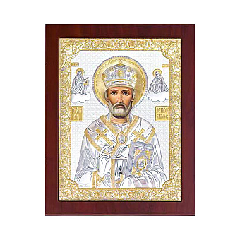 Фото Икона Николай Чудотворец (150х190 мм) (арт. PR-4/003G/K)