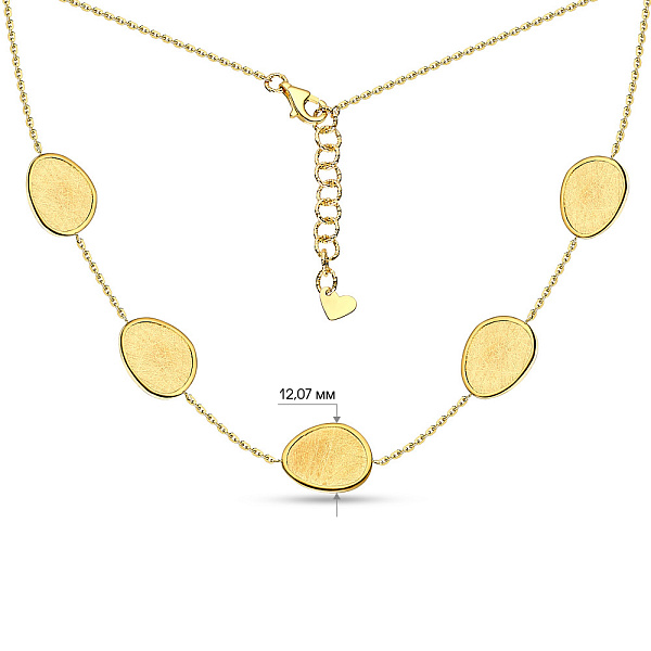 Золотое колье Diva (арт. 351935ж) – изображение 3