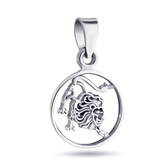 Фото Серебряный подвес "Лев" (арт. 7903/3858лв)