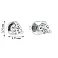 Серьги-пусеты из белого золота с бриллиантами  (арт. Т011237015б) – изображение 2