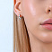 Серьги из белого золота с бриллиантами (арт. С011074030б) – изображение 2