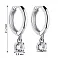 Серьги из серебра с подвесками (арт. 7502/9223/15) – изображение 2
