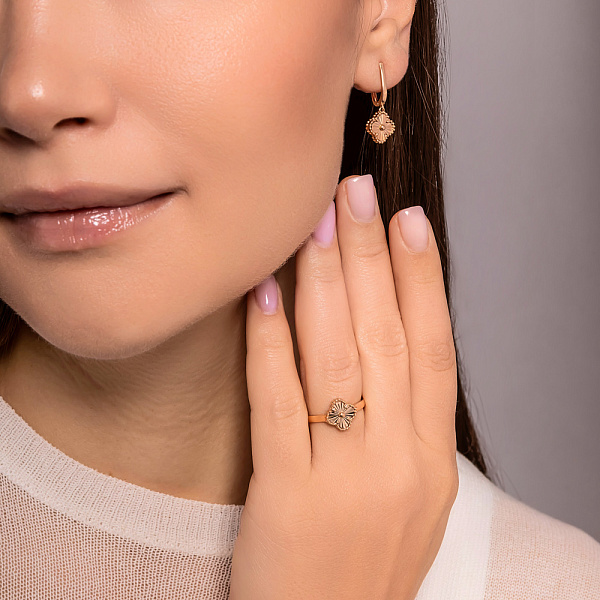 Кольцо из красного золота (арт. 141432а) – изображение 7