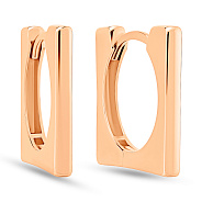 Золотые серьги без камней (арт. 108955/15)