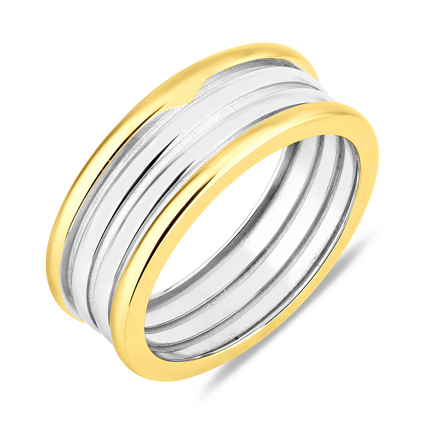 Широкое серебряное кольцо (арт. 7501/8909бж) – изображение 1