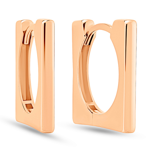 Золоті сережки без каміння (арт. 108955/15) – зображення 1