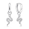 Серебряные серьги змея с фианитами (арт. 7502/10226/10) – изображение 1