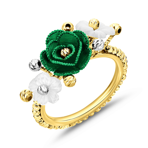 Золота каблучка Francelli (арт. 155729жбзп) – зображення 1