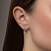 Серьги из белого золота с бриллиантами (арт. С011318040б) – изображение 2