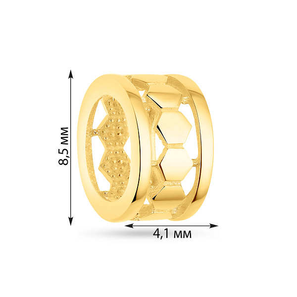 Шарм-підвіс з жовтого золота  (арт. 424590ж) – зображення 2