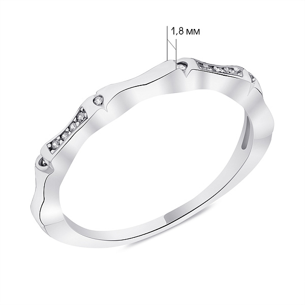 Кольцо из серебра Trendy Style с фианитами (арт. 7501/6136) – изображение 2