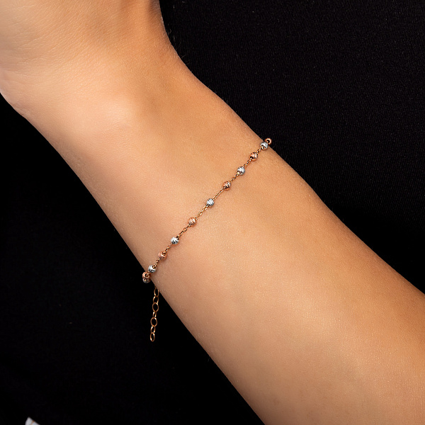 Браслет с шариками из золота (арт. 324782кб) – изображение 2