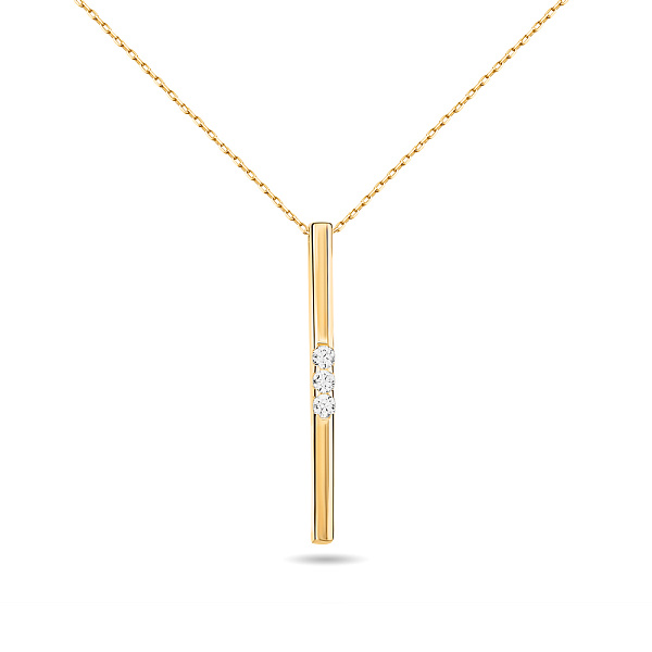 Кольє з жовтого золота з фіанітами (арт. 351286ж) – зображення 1