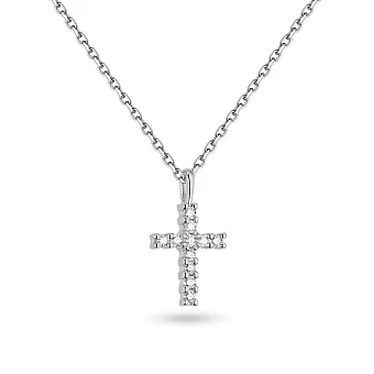 Кольє з білого золота з діамантами (арт. Ц011280015б)