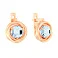 Золотые серьги с топазом  (арт. 110377Птг) – изображение 1