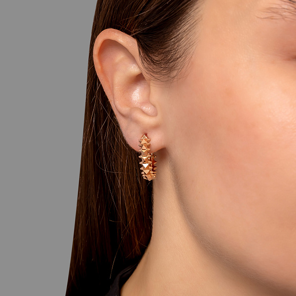 Серьги-кольца из красного золота (арт. 1091388/20) – изображение 2