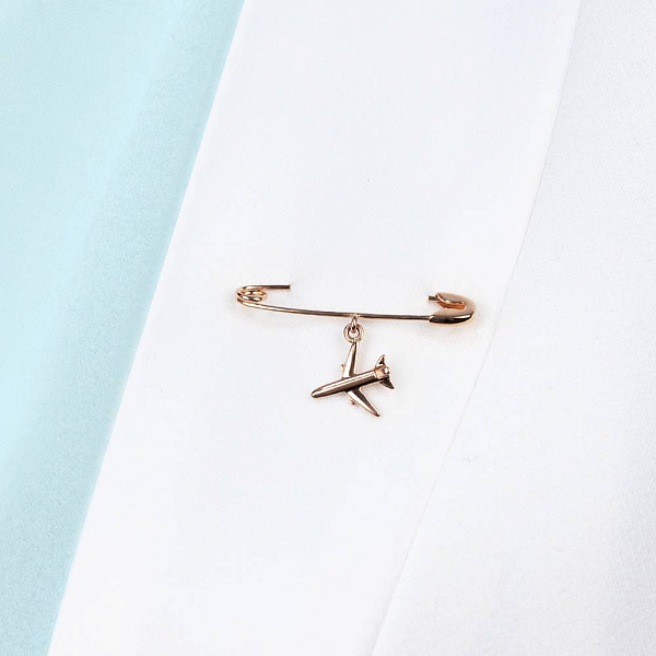 Золотая булавка "Мрія" без камней (арт. 361196) – изображение 2