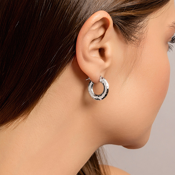 Серьги из белого золота (арт. 1091899/20б) – изображение 2