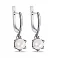 Серебряные серьги-подвески с жемчугом (арт. 7502/7088.10жб) – изображение 1