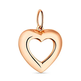 Подвес из красного золота без камней (арт. 424299)