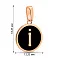 Кулон из красного золота Буква І с эмалью (арт. 440990еч) – изображение 3