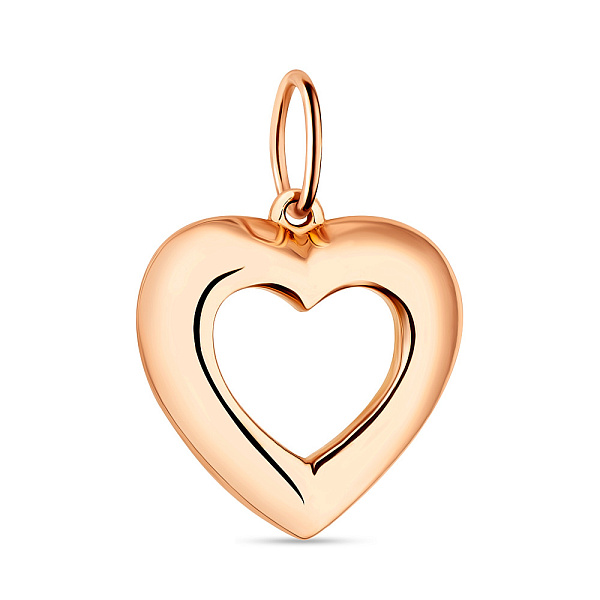 Подвес из красного золота без камней (арт. 424299) – изображение 1