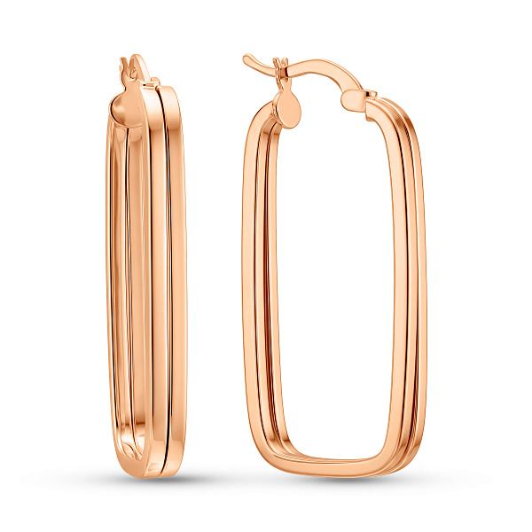 Тонкие золотые серьги-кольца (арт. 1091147/35) – изображение 1