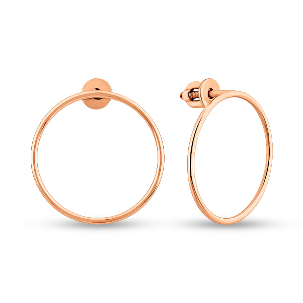 Золоті сережки пусети (арт. 110626) – зображення 2