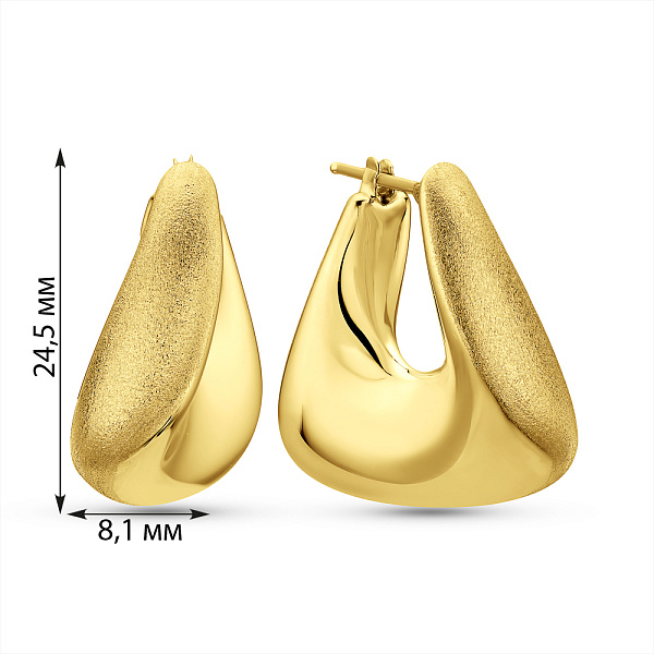 Золоті сережки Francelli (арт. 1091871жм) – зображення 4