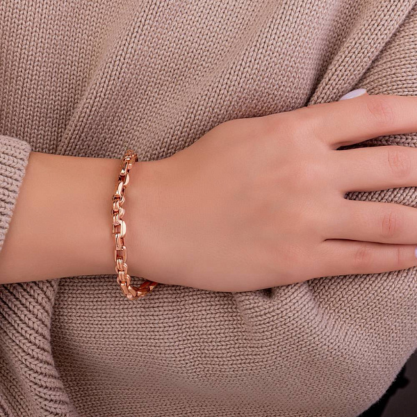 Золотой браслет плетения Якорное фантазийное (арт. 325967) – изображение 2