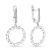 Серебряные серьги-подвески с фианитами (арт. 7502/1604) – изображение 1