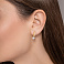 Сережки из желтого золота с фианитами (арт. 112400ж) – изображение 2