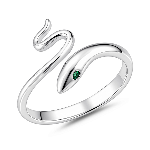 Серебряное кольцо змея с альпинитами (арт. 7501/8734аз) – изображение 1