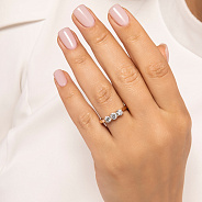 Золотое кольцо с бриллиантами (арт. К011461070)