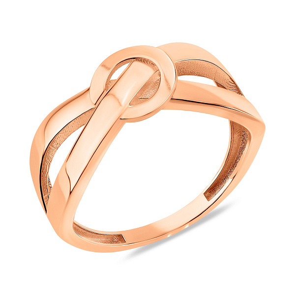 Золота каблучка без каменів (арт. 156578) – зображення 1