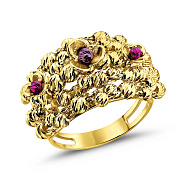 Каблучка з жовтого золота Francelli (арт. 156603жфмлн)