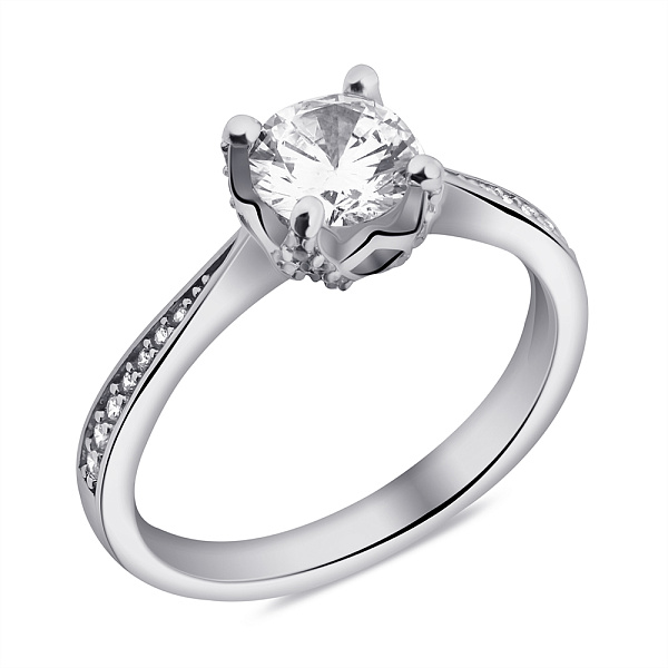 Серебряное кольцо с фианитами (арт. 7501/6947) – изображение 1