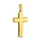 Крестик без распятия из желтого золота (арт. 440410жм) – изображение 1