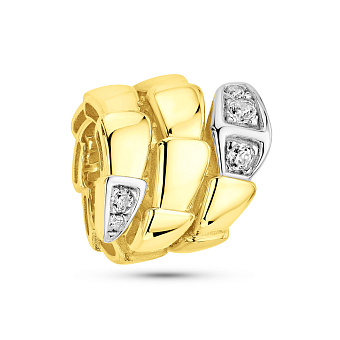 Золотая подвеска с фианитами (арт. 424854ж)