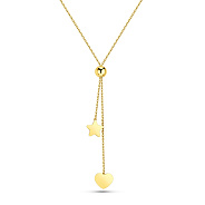 Колье из желтого золота с регулируемым размером (арт. 352567ж)