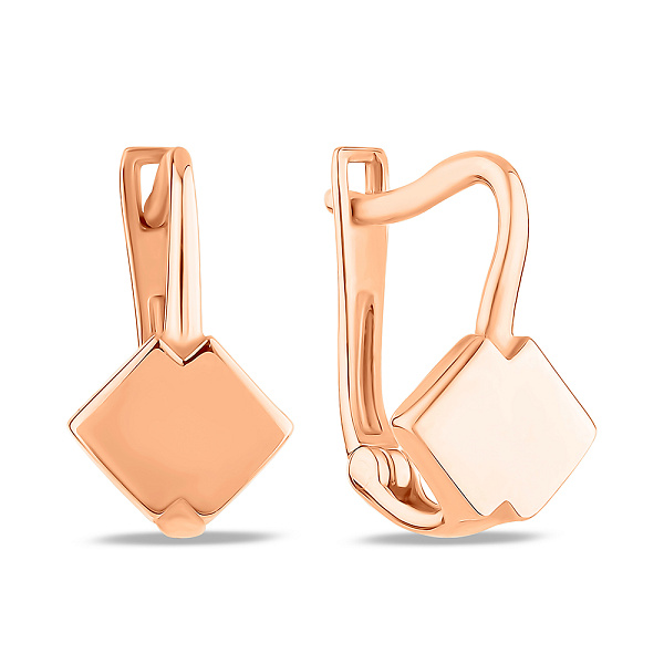 Детские золотые серьги без камней (арт. 109471) – изображение 1