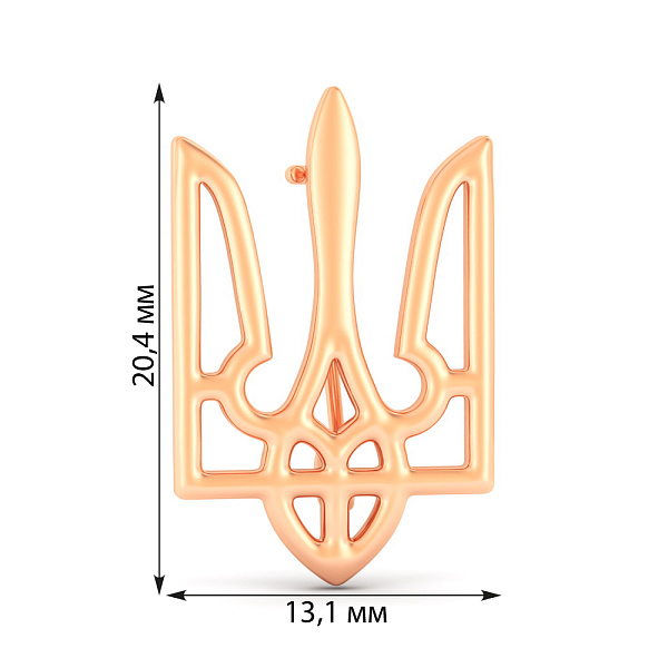 Золотий Значок Герб України-Тризуб (арт. 360222) – зображення 5