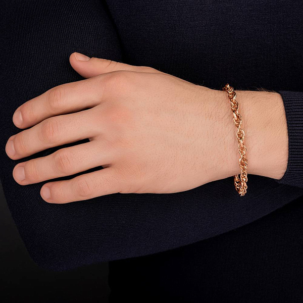 Золотий ланцюговий браслет (арт. 326429) – зображення 5