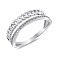 Серебряное кольцо Цепь с фианитами (арт. 7501/7079) – изображение 1