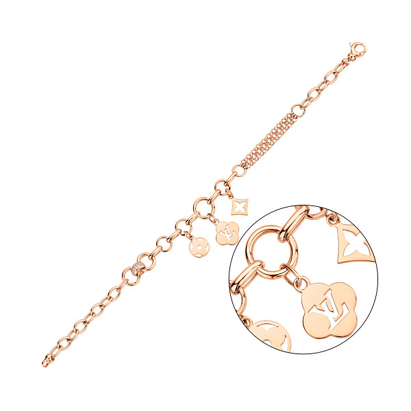 Браслет из красного золота с подвесками (арт. 326745П3) – изображение 1